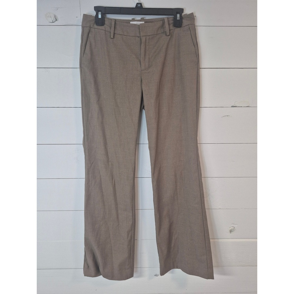 Gap Favorite Trouser Stretch Pants Taupe Brown Straight Leg Size 2R